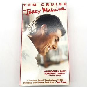 Vtg Tri-Star Jerry McGuire VHS Movie Tom Cruise Cuba Gooding Jr Rated R 1997